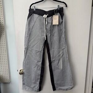 Wide Leg Stripped Pants Woman